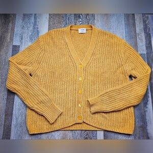 Wilfred Cardigan Sweater Mustard Yellow XS